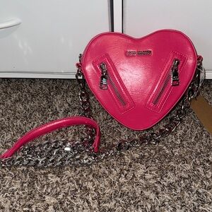 Steve Madden Pink Blovie Heart Crossbody Bag